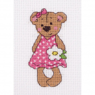 Набор для вышивания KLART арт. 8-302 Мишка Таня 7х11 см