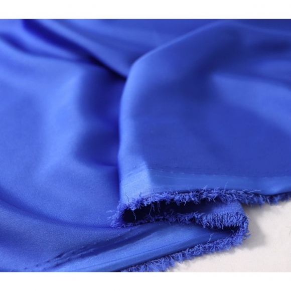 Ткань шелк Армани 89 г/м? 97% полиэстер, 3% спандекс шир.148 см арт.Р.11290.21 цв.21 синий уп.25м