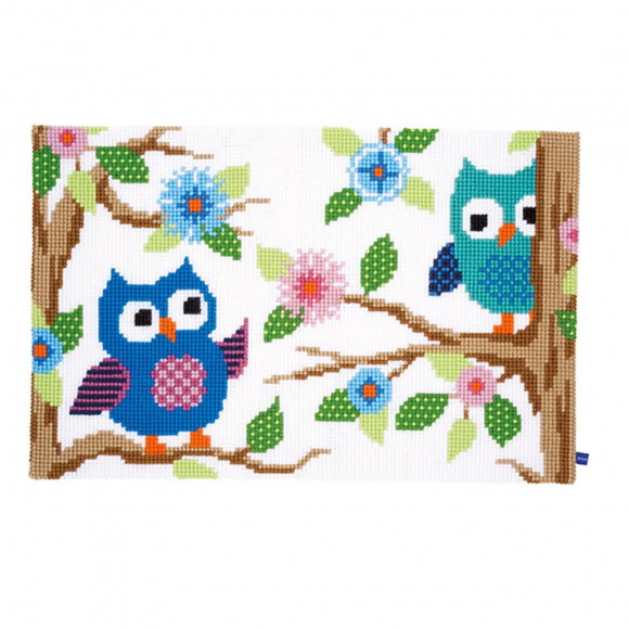 Набор для вышивания VERVACO арт.PN-0153851 Коврик Беседующие совы 75х50 см