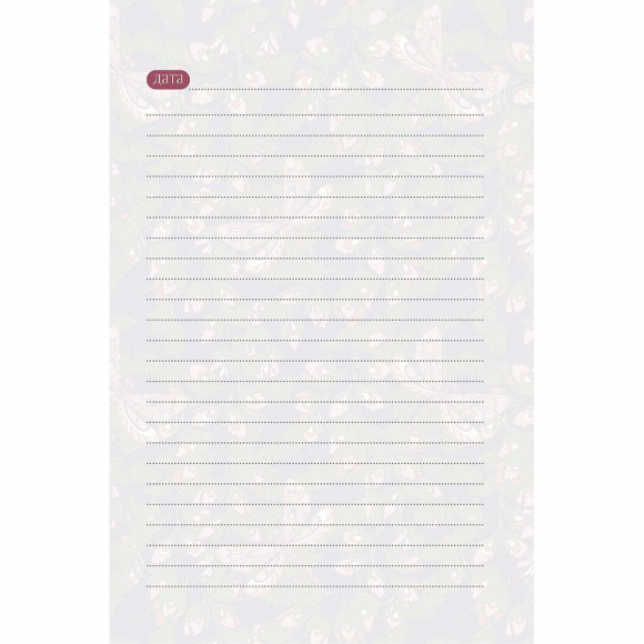 185759_Ежедневник "William Morris Inspiration (мятная с белыми цветами)"