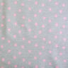 Ткань ранфорс Звездопад, арт.WH 2929-v02, 130г/м?,100% хлопок, шир.240см, цв.серый/розовый, уп.10м