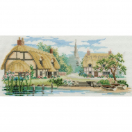 Набор для вышивания DERWENTWATER DESIGNS арт.LAN05 Waterside Lane 31,5х14,5 см