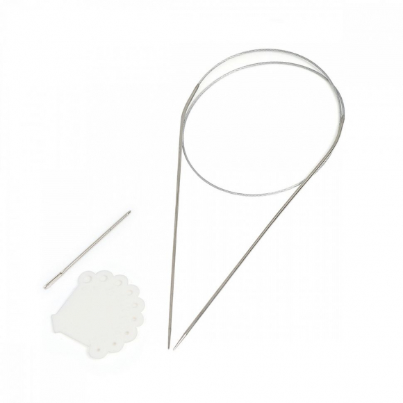 Спицы круговые для вязания на тросиках Maxwell Black арт.60-15 1,5 мм /60 см