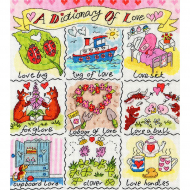 Набор для вышивания Bothy Threads арт.XDO11 Love (Любовь) 26х28 см