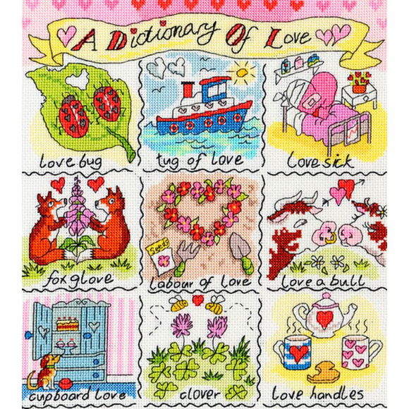 Набор для вышивания Bothy Threads арт.XDO11 Love (Любовь) 26х28 см