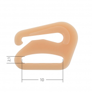 Крючок для бюстгальтера пластик  ARTA.F. SF-1-3 d10мм, цв.126 бежевый, уп.50шт