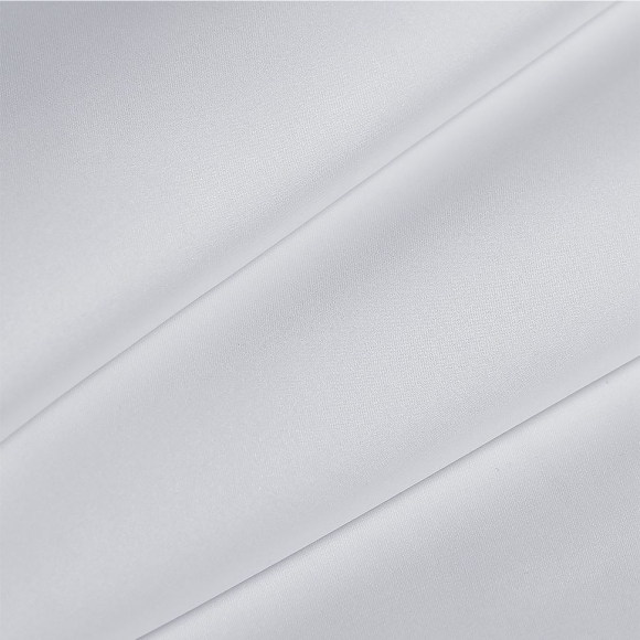 Ткань шелк Армани 90г/м? 97% ПЭ 3% Спандекс шир.150см арт.TBYArm-021 цв.21 отбеленный белый рул.25м