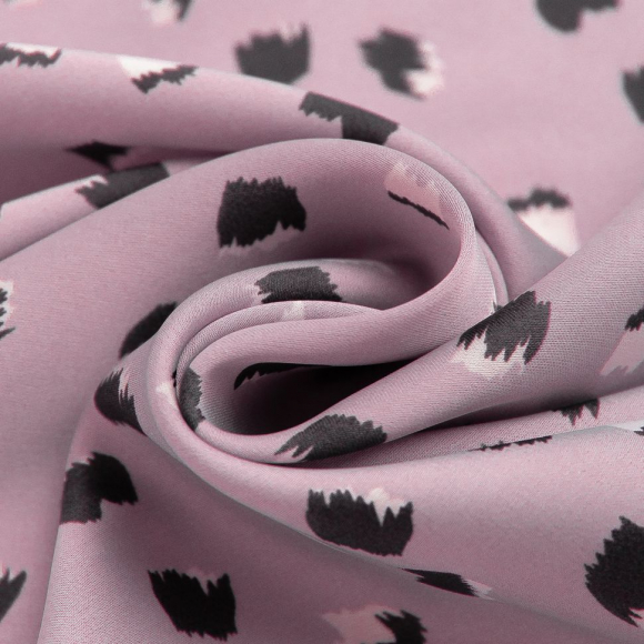 Ткань шелк Армани 90 г/м? 97% полиэстер, 3% спандекс шир.148 см арт.Р.39605.03 цв.03 розовый рул.25м