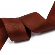 Лента Ideal репсовая в рубчик шир.38мм цв. 868 холод.коричневый уп.27,42м