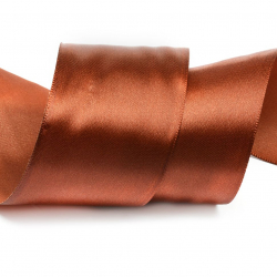 Лента атласная 50мм цв.4868 медный IDEAL уп.27,4 м