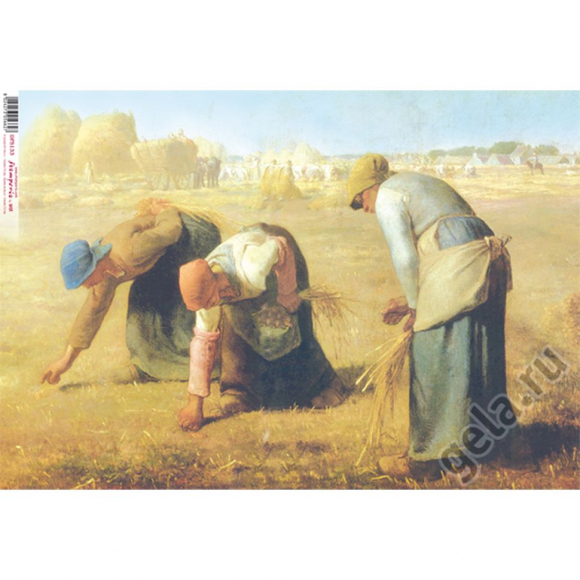 41073_Бумага рисовая "Сборщицы колосьев" Ж. Милле 41073_Бумага рисовая "Сборщицы колосьев" Ж. Милле