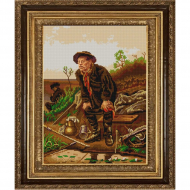 Рисунок на ткани (Бисер) КОНЁК арт. 9866 Рыболов 29х39 см Рисунок на ткани (Бисер) КОНЁК арт. 9866 Рыболов 29х39 см