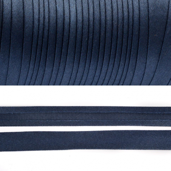 Косая бейка TBY атласная шир.15мм цв.F226 т.синий уп.132 м