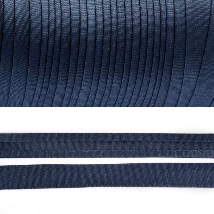 Косая бейка TBY атласная шир.15мм цв.F226 т.синий уп.132 м