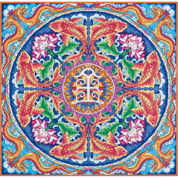 Набор для вышивания PANNA арт. SO-1968 Мандала Богатство 35х35 см