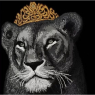 Рисунок на ткани (Бисер) КОНЁК арт. 9536 Львица 40х40 см Рисунок на ткани (Бисер) КОНЁК арт. 9536 Львица 40х40 см