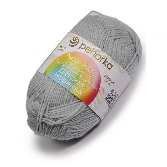 Пряжа для вязания ПЕХ Детская Новинка (100% акрил) 10х50г/200м цв.646 св.сталь