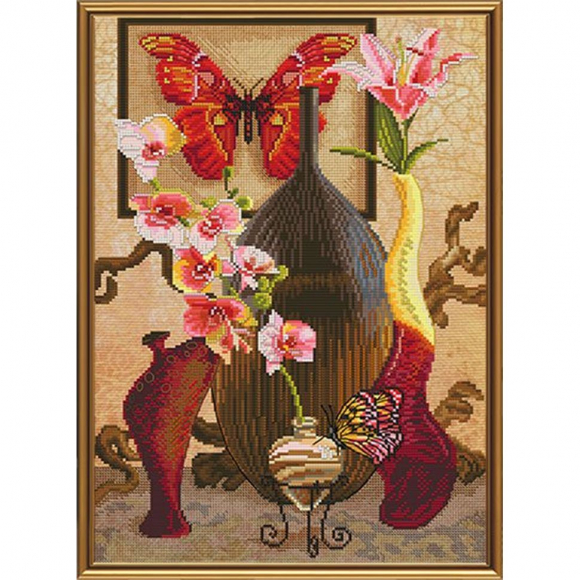 Набор для вышивания бисером НОВА СЛОБОДА арт.ННД2062 Прикосновение бабочки 26х36 см Набор для вышивания бисером НОВА СЛОБОДА арт.ННД2062 Прикосновение бабочки 26х36 см