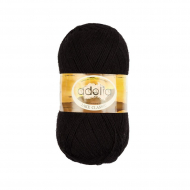 Пряжа ADELIA JAKE CLASSIC (75% шерсть, 25% нейлон) 5х100г/410м цв.02 чёрный