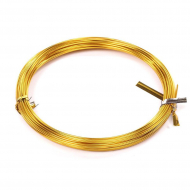 Проволока ? 1мм арт.ТВ-ALW-1 цв.17 желтый рул.10м