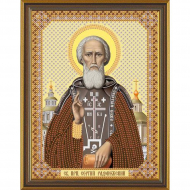 Набор для вышивания бисером НОВА СЛОБОДА арт.С6130 Св.Прп. Сергей Радонежский 13х17 см