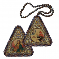 Набор для вышивания НОВА СЛОБОДА арт.ТР1221 Св. Блж. Ксения Петербургская и Ангел Хранитель 7х7 см