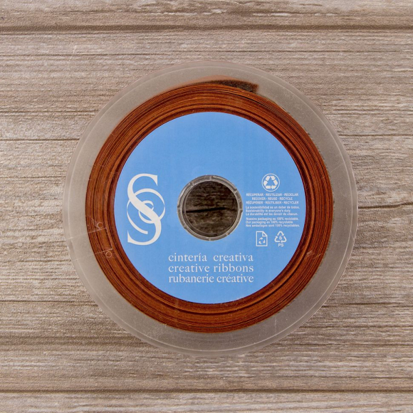 19861_Косая бейка атласная 30 мм, 25 м, цвет 86, корица