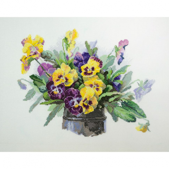 Набор для вышивания МАРЬЯ ИСКУСНИЦА арт.06.002.39 Анютины глазки 30х24 см Набор для вышивания МАРЬЯ ИСКУСНИЦА арт.06.002.39 Анютины глазки 30х24 см