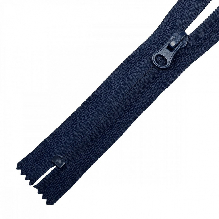 Молния MaxZipper пласт. спираль №7 скрытая н/р 18см цв.F330 синий уп.50шт