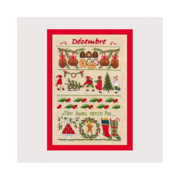 Набор для вышивания Le Bonheur des Dames арт.1149 Decembre (Декабрь) 18х28 см