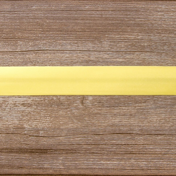 Косая бейка атласная 30 мм, 25 м, цвет 09, светло-желтый