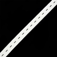 Резинка TBY вязаная перфорированная шир.20мм цв.белый уп.40м