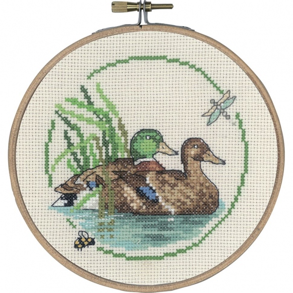 Набор для вышивания PERMIN арт.13-0441 Серая утка