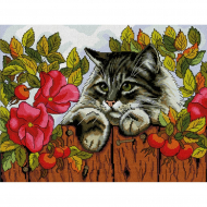 Набор для вышивания мулине НИТЕКС арт.А-0012 Маркиз 25х34 см