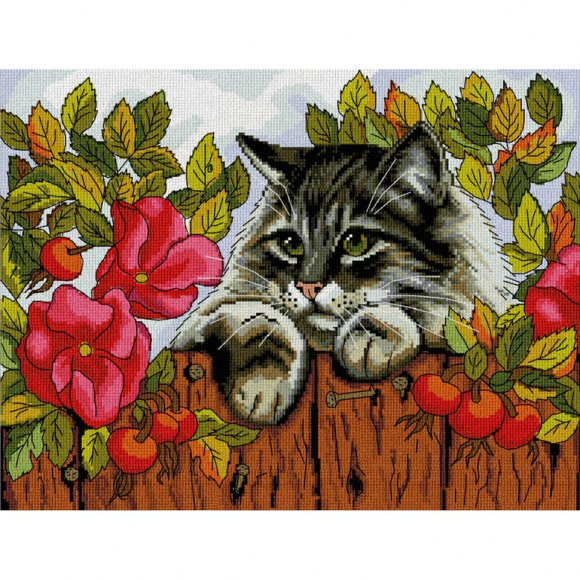 Набор для вышивания мулине НИТЕКС арт.А-0012 Маркиз 25х34 см