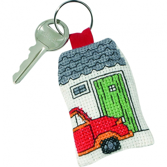 Набор для вышивания PERMIN арт.11-4316 Брелок Красный ситроен 5х7 см