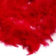 Боа - перо арт.FBY-50-32 уп.50±3г цв.красный дл.2м