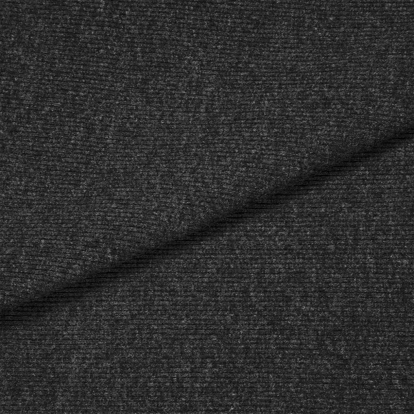 Ткань трикотаж Кашкорсе с лайкрой 220г опененд 60+60см антрацит  уп.15м