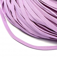 Шнур плоский полиэфир 08 мм арт. 859 цв. сиреневый уп.200м