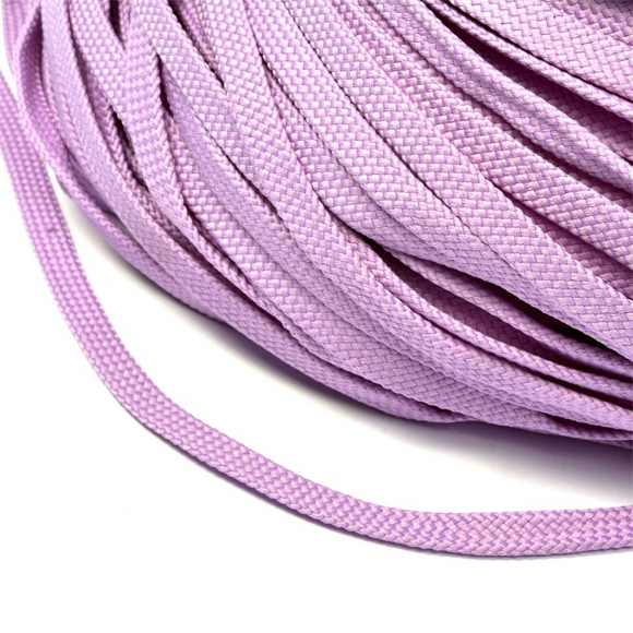 Шнур плоский полиэфир 08 мм арт. 859 цв. сиреневый уп.200м