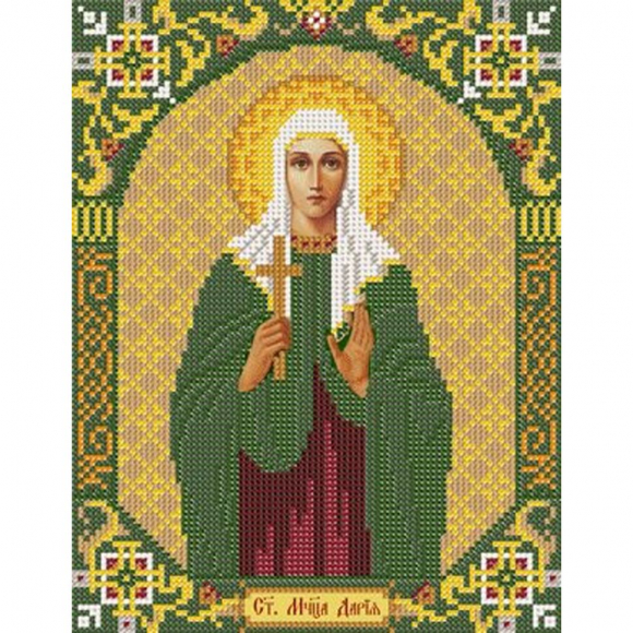 Набор для вышивания бисером НОВА СЛОБОДА арт.С9115 Св.Мч.Дарья 18х23 см