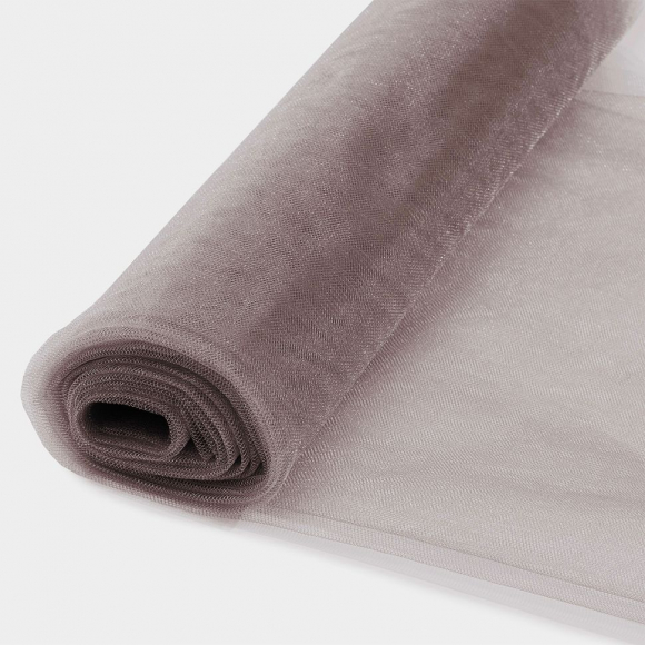 Фатин Кристалл средней жесткости блестящий арт.K.TRM шир.300см, 100% полиэстер цв. 90 К уп.50м - лилово-бежевый Фатин Кристалл средней жесткости блестящий арт.K.TRM шир.300см, 100% полиэстер цв. 90 К уп.50м - лилово-бежевый