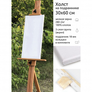 Холст на подрамнике Magic 4 Hobby 30х60 см, хлопок 100%, мелкое зерно, E5309