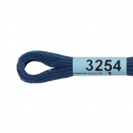 Нитки для вышивания Gamma мулине (3173-6115) 100% хлопок 24 x 8 м цв.3254 синий