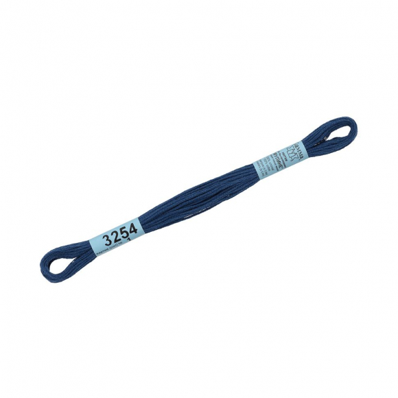 Нитки для вышивания Gamma мулине (3173-6115) 100% хлопок 24 x 8 м цв.3254 синий