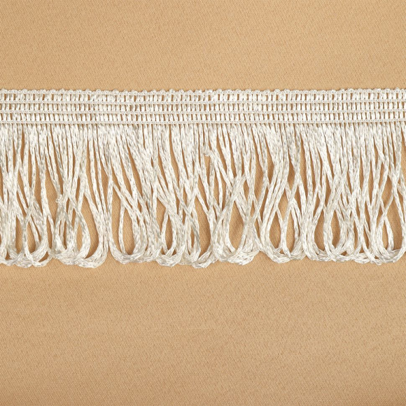 Бахрома для штор арт.0390-1070 цв.6343 шир.60мм цв.молочный уп.10м