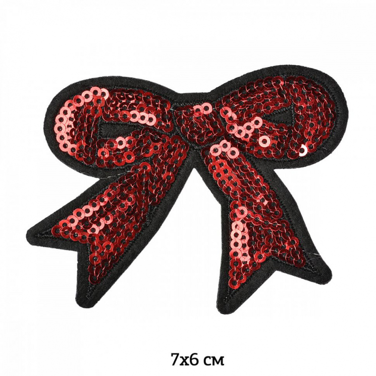 Термоаппликации арт.TBY.2235.1 Бантик 7,5х6см, уп.10 шт.