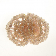 Украшение на булавке с бисером и бусинами арт.TBY-YZ-1 цв. 7 розовый