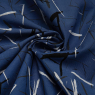 Ткань Батист 90 г/м? 100% хлопок шир.145 см арт.Р.32999.04 цв.04 синий рул.25м