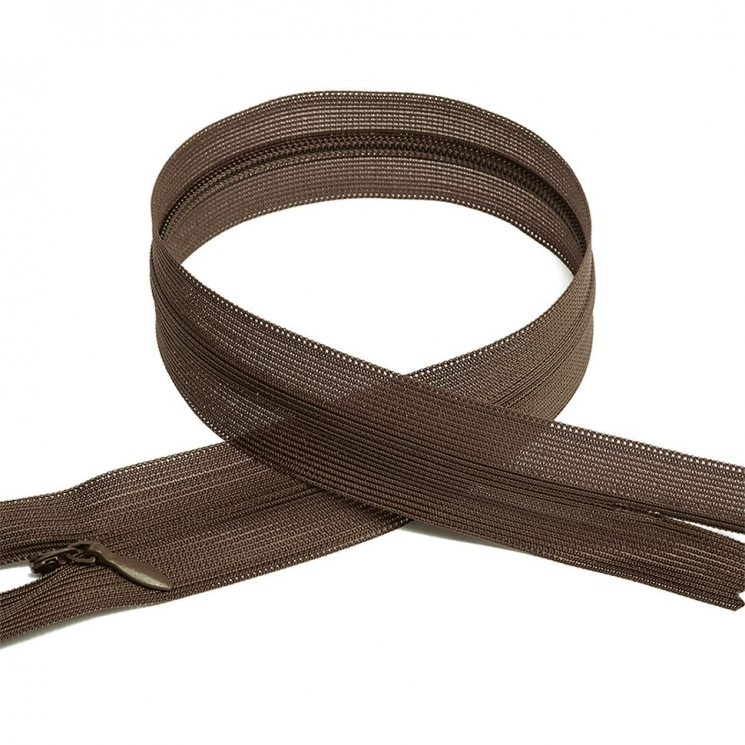 Молния MaxZipper пласт. потайная №3 50см н/р цв.F301 кофе уп.50шт